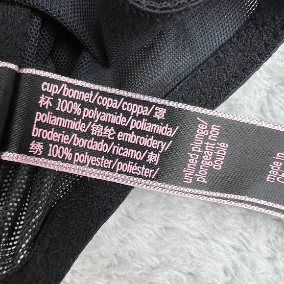 Victoria Secret Luxe Starburst Sheer Bra 34D/D75 Unlined Wired Demi Side Closure - Picture 8 of 15